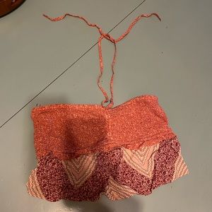 medium american eagle bandeau top with halter strings never worn